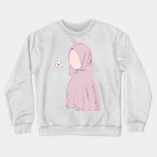 muslim cute Crewneck Sweatshirt by Nawaw